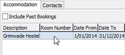 Current Student Maintenance - Accommodation tab - Accommodation sub-tab (double click, cut down)
