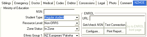 Current Student Maintenance - NZMOE tab (cut down)