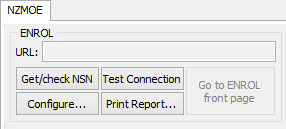 Current Student Maintenance - NZMOE tab (New buttons for 2009 roll returns)