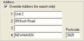Current Student Maintenance - NZQA tab (Override Address)