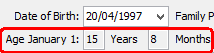 Current Student Maintenance - Personal tab (cut down)