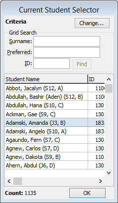 Using the Selector grid (2)