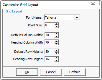 customise grid layout window