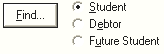 Debtor Charges Entry (cut down, find debtor)