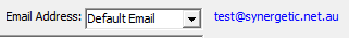 Debtor Maintenance - Debtor tab (cut down, email address highlighted)