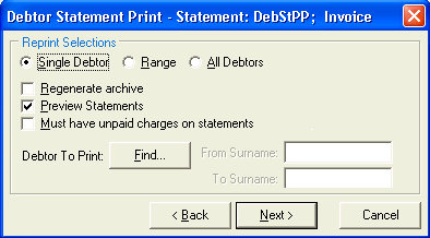 Debtor Statement Print - Reprint Selections (cut down)