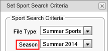 Default term-semester description (Set co-curricular search criteria window, cut-down, synweb)