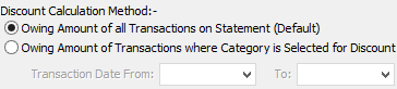 Discount Calculation Method (Debtor Statement Print - Discounts)