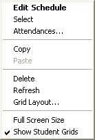 Editing co-curricular activity details drop-down menu