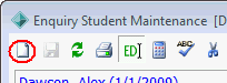 Enquiry Student Maintenance window (cut down)
