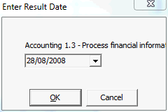 Enter Result Date