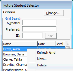 Future Student Selector (delete)