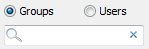 Group-User search fields