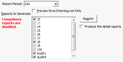 Import Export Student Data - MOE tab (Compulsory reports are disabled)