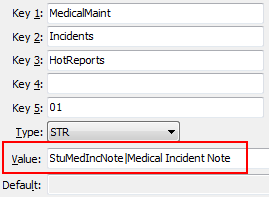Incidents HotReports configuration setting