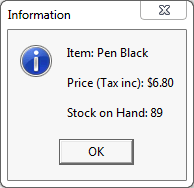 information - price enquiry