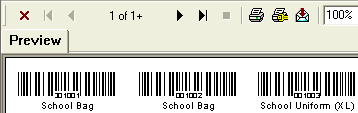 Item Barcode Labels report