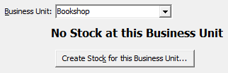 No stock at this business unit (cut down)