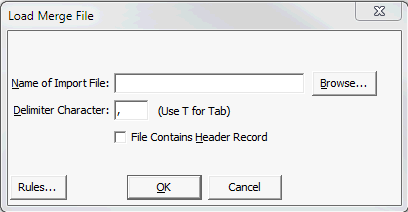 Load Merge File window n.b. graphics output problem