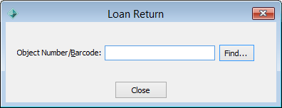 Loan Return window