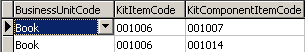 Lookup table maintenance - luItemKitComponent (cutdown)