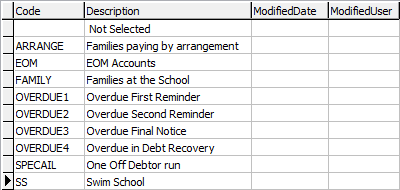 luDebtorStatementGroup lookup table