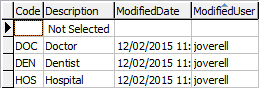 luInjuryReferral lookup table
