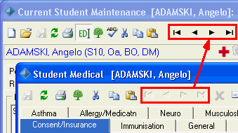 Medical Maintenance - example of navigating
