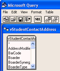 Microsoft Query (cut down)