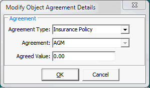 Modify Object Agreement Details