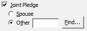New Pledge (Joint Pledge fields)