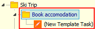 New sub-task created underneath task (template)