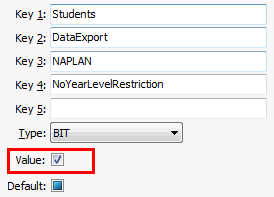 NoYearLevelRestriction configuration setting
