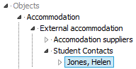Object Search window (cut down)