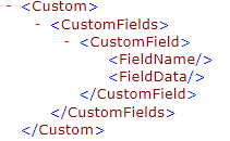 Online Application XML schema - custom nodes