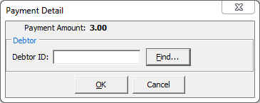 Payment Detail window