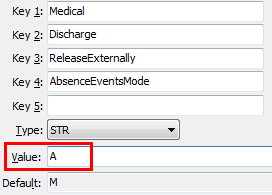 ReleaseExternally-AbsenceEventsMode configuration setting