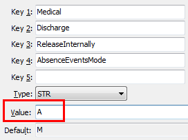 ReleaseInternally-AbsenceEventsMode configuration setting
