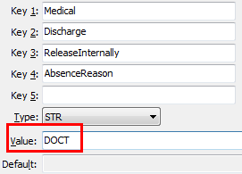 ReleaseInternally-AbsenceReason configuration setting