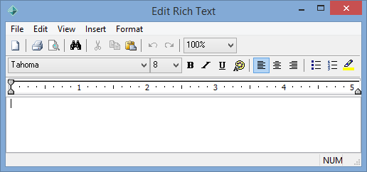 Rich Text Editor(blank)
