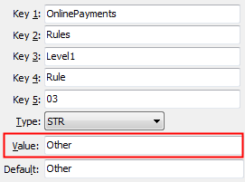 Rule O3 configuration setting