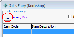 Sales Entry (highlighted launch button - community maintenance)
