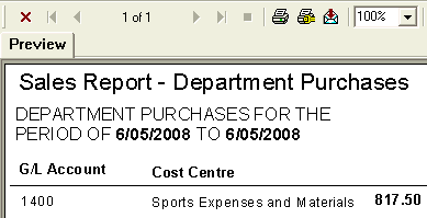 Sales Report - Department Purchases (report)