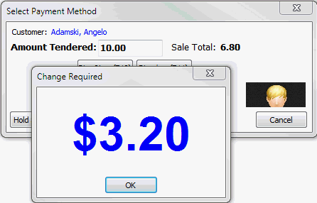 Select Payment method - change required message