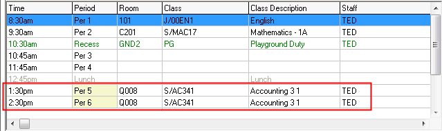 Set Attendance Search Criteria (multi-period example, cut down)