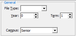 Set Past Student Search Criteria - General area