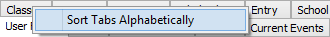 Sort Tabs Alphabetically
