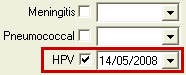 Student Medical - Immunisation tab (cut down)