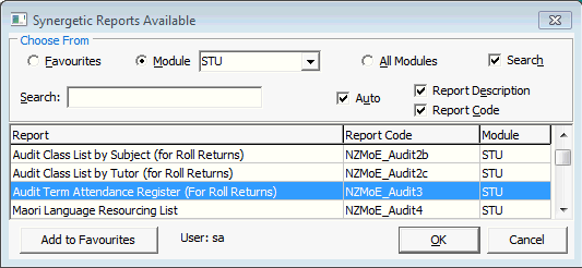 synergetic reports available - audit reports (audit3 selected).gif