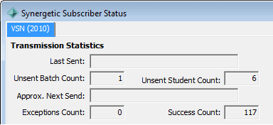 Synergetic Subscriber Status window (cutdown, whats new)